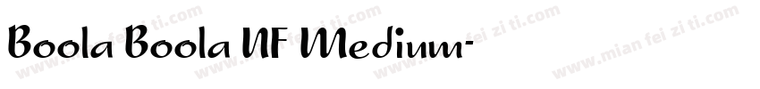 Boola Boola NF Medium字体转换